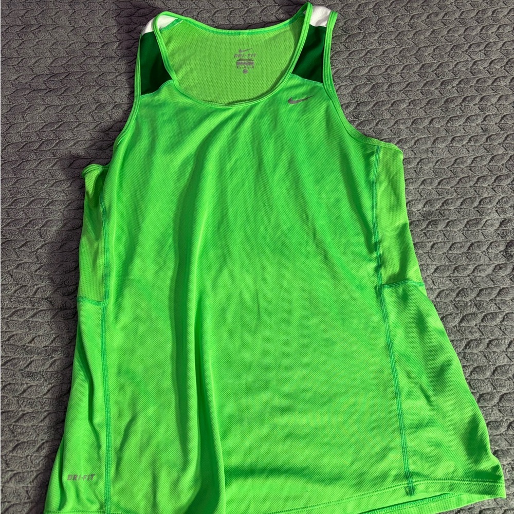 Lime Green Nike Tank Top